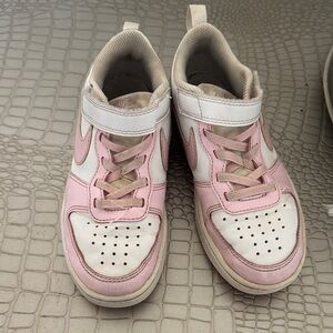 Kids Pink and White Sneakers